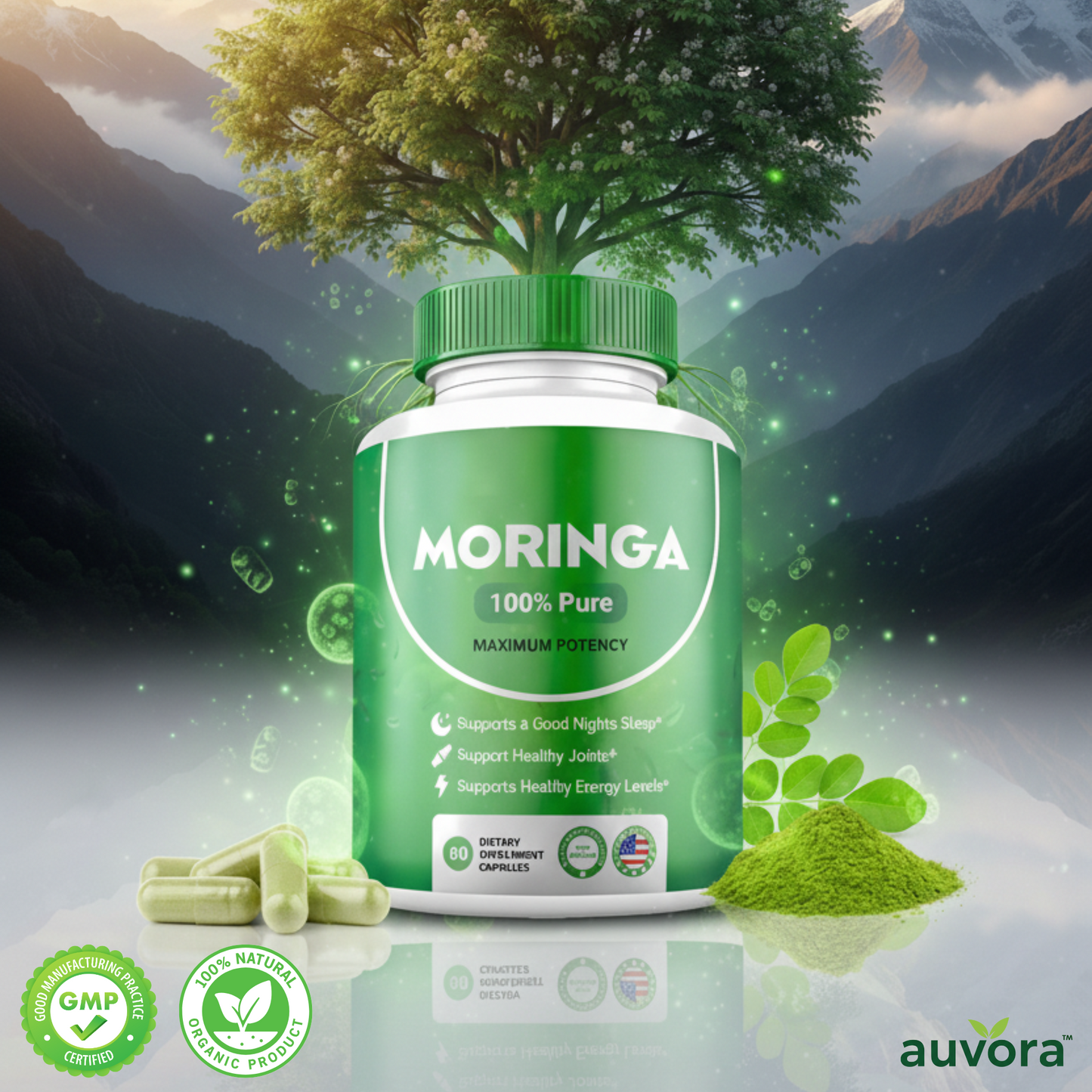 Auvora Premium Moringa - Natural Joint Support Formula