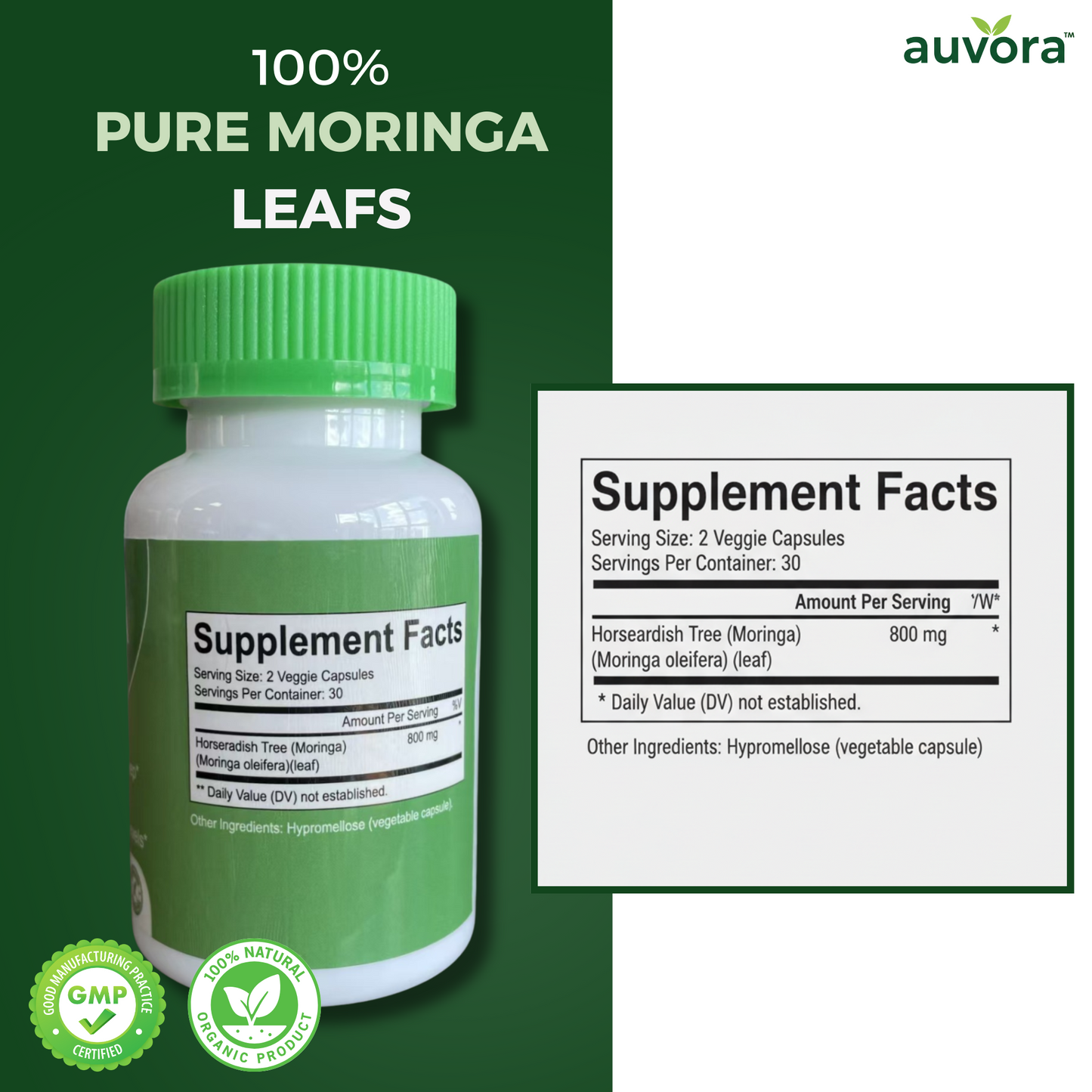 Auvora Premium Moringa - Natural Joint Support Formula